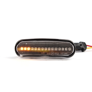 ADT dinamik füme Led dinamik yan işaretleyici dönüş sinyal ışığı flaşör lamba göstergesi A3 8L A4 B5 LED yan sinyal lambası Amber - Product Image 5