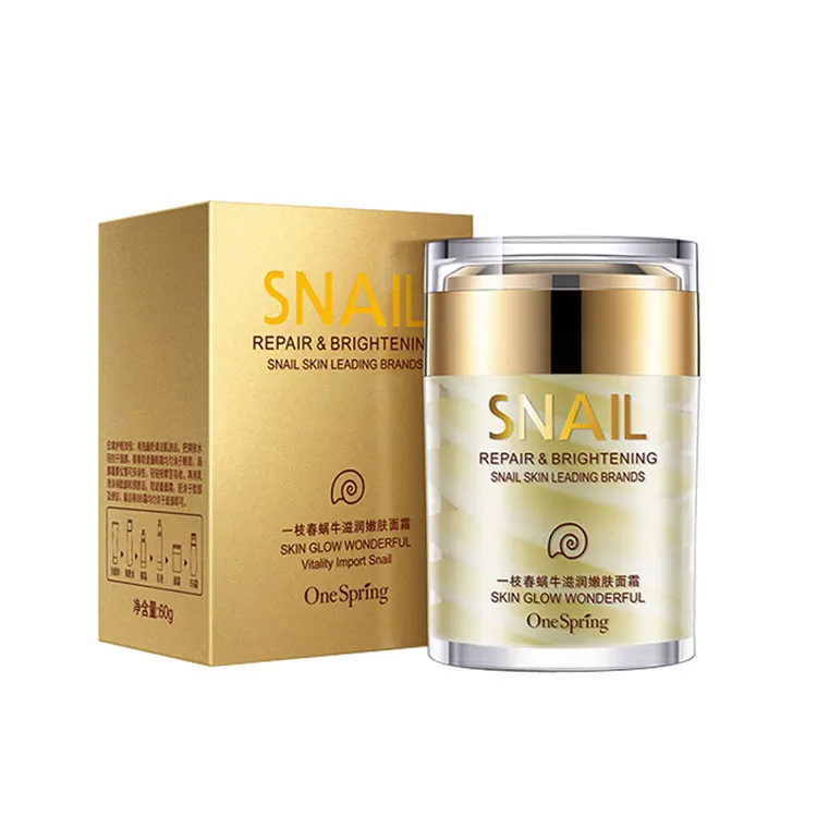 OEM ODM One Spring best moisturizing face whitening snail face bright cream for skin care