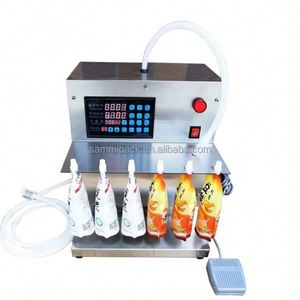 自動グレード卓上デジタル液体サシェスパウトポーチケース充填機3ML 100MLジュース/茶新しい状態の水飲料 - Product Image 1