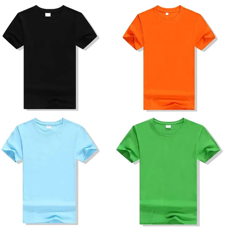 2023 OEM Camiseta básica personalizada Impresión de logotipo Verano Manga corta Camiseta de sublimación en blanco Camiseta de algodón 100% para hombre