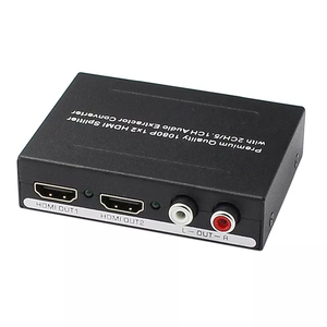 Divisor Hdmi 1x2 compatible con 3D 4k con extractor de Audio L/R, Salida Óptica SPDIF/Toslink, precio de fábrica - Product Image 1