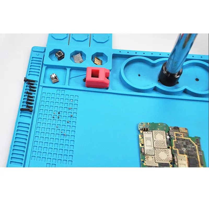 TE506 tampone in Silicone per saldatura cuscinetto isolante per cellulare per microscopio lente PCB resistente al calore isolamento strumenti per la saldatura