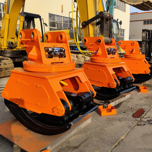 XUVOL Forestry Equipment <strong>Timber</strong> Clamp Wood Grab with 360&deg; Continuous Full Rotation Large Hydraulic Log Grapple Bunching Grapple - Product Image 1