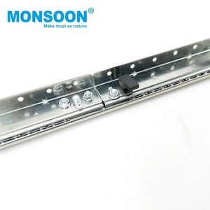 Furnitur dengan mekanisme meja perpanangan baja gulung dingin bantalan bola ekstensi meja makan campuran logam Slide untuk meja - Product Image 3