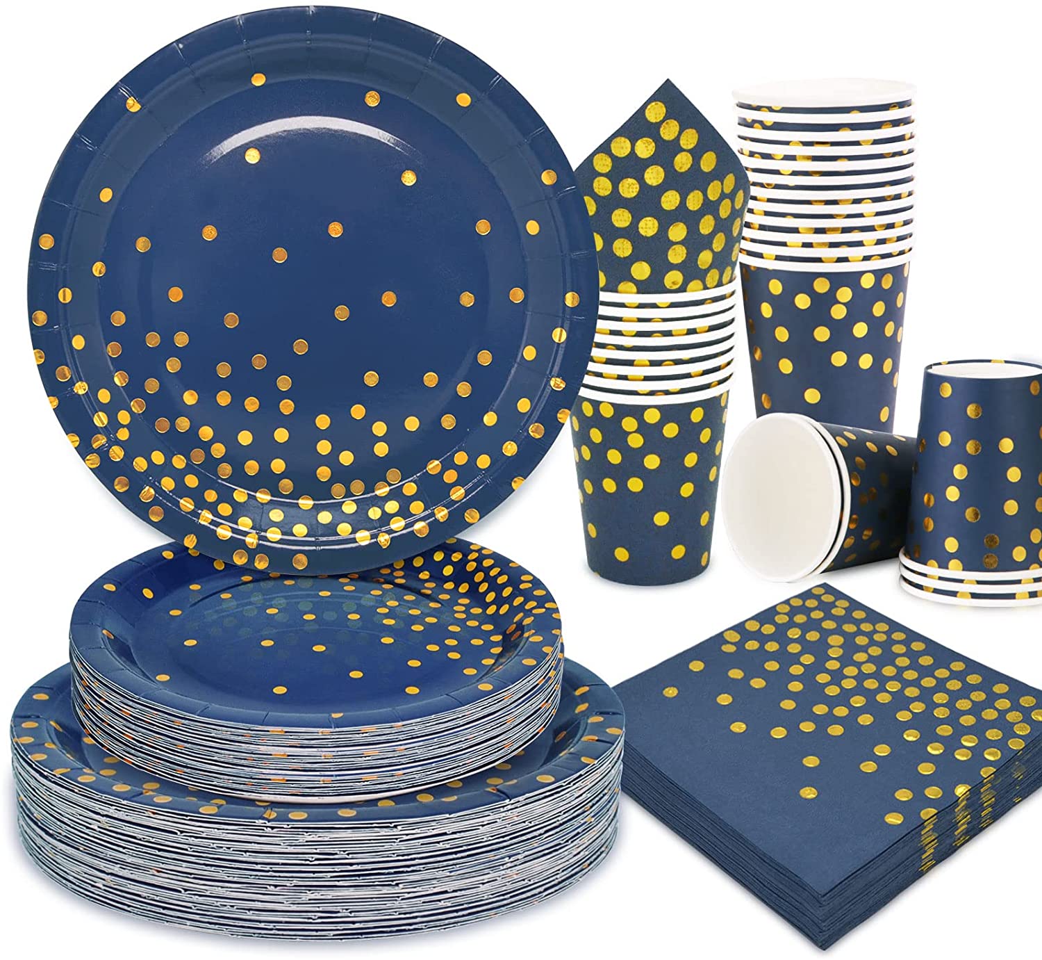 Dot bleu doré