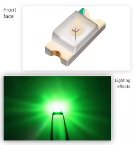 ไฟ LED ไดโอด LED SMD สีฟ้าน้ำแข็ง UV สีม่วงสีชมพู1608 0603สำหรับแสงไฟและไฟแสดงสถานะ - Product Image 2
