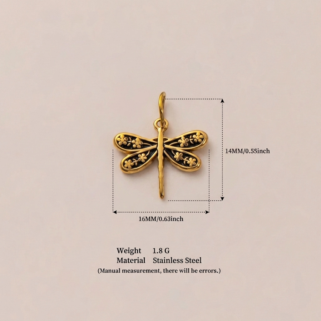 46Dragonfly Gold Pendant