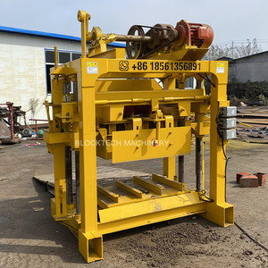 BLOCKTECH QT4-40 Mini High Pressure Manual Brick Concrete Cement <strong>Block</strong> Making <strong>Machine</strong> Production Line <strong>Blocks</strong> Price List - Product Image 2