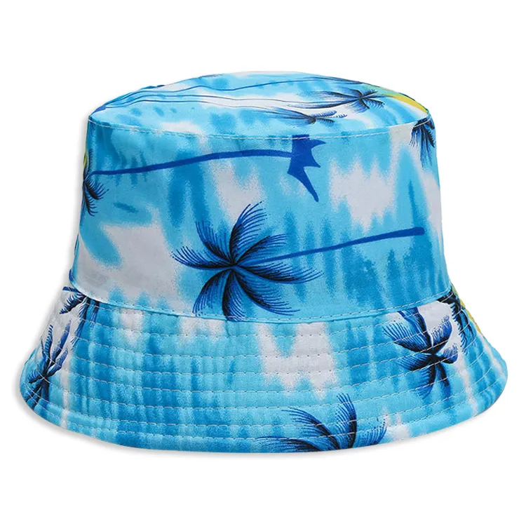 Commercio all'ingrosso primavera e l'estate a tesa larga pescatore a buon mercato Design personalizzato Logo moda Cool cappello da pescatore stampato
