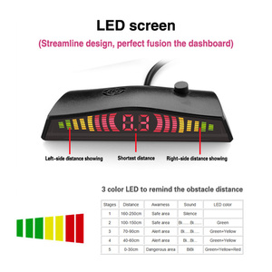 Aparcamiento sensor funciona automáticamente 4 sensores pantalla LED sensor de sistema de estacionamiento - Product Image 2