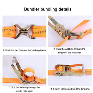 Ratchet bán buôn flatted Ratchet dây đeo Ratchet lashing dây đeo Tie xuống dây đai 25mm - Product Image 3