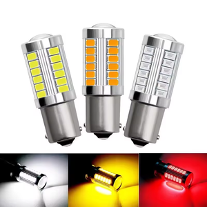 ไฟเลี้ยว LED 1156 1157 33smd 5730 S25 BA15S BAY15D,ไฟเบรคแฟลชพร้อมเลนส์ไฟสำรองรถ DRL สำหรับ AUDI - Product Image 3