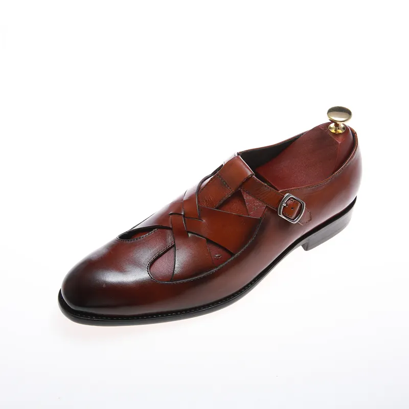 Clássico Marca De Luxo de Qualidade Superior dos homens de Couro Couro Puro Italiano Sapatos