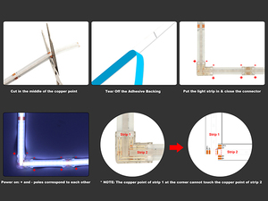 Feican RGB COB LedストリップWifiLedライトとスマートアプリコントロールリモート24VミュージックシンクLedストリップライト色が装飾のために変わる - Product Image 5