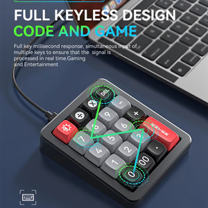 K812 Aluminum Gaming Mechanical <strong>Keyboard</strong> 19 Key RGB Hot Swap Custom <strong>Numeric</strong> <strong>Keypad</strong> | Full Keyless Design, Mini Wired Mini <strong>Keypad</strong> - Product Image 4