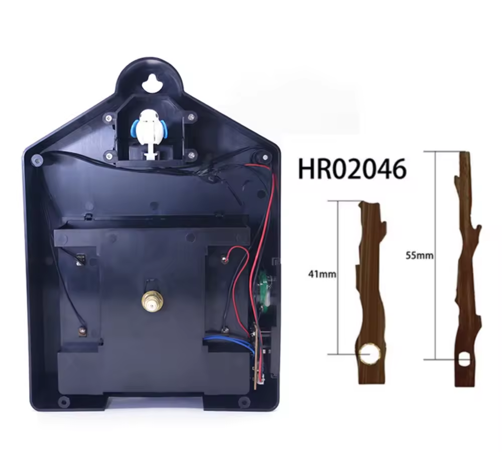 Mécanisme de coucou + aiguilles HR02046 (41 mm/55 mm)