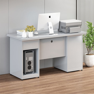 Escritorio de oficina de acero con cajones Mesa de estudio de estudiante de metal con casillero Fábrica Mesa de computadora de hierro - Product Image 3
