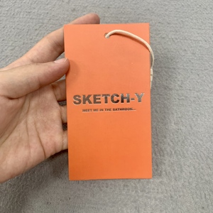 Custom Printing Design <strong>High</strong> <strong>Quality</strong> Hang Tags Labels for Clothing Garment Luxury Gold Foiling hang Tags <strong>String</strong> - Product Image 2