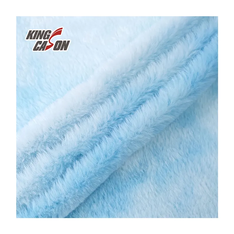Kingcason toptan 280gsm 1.8m iyi el-duygu düz renk sıcak anti-kırışıklık kravat boyama tavşan suni kürk kumaş oyuncaklar için