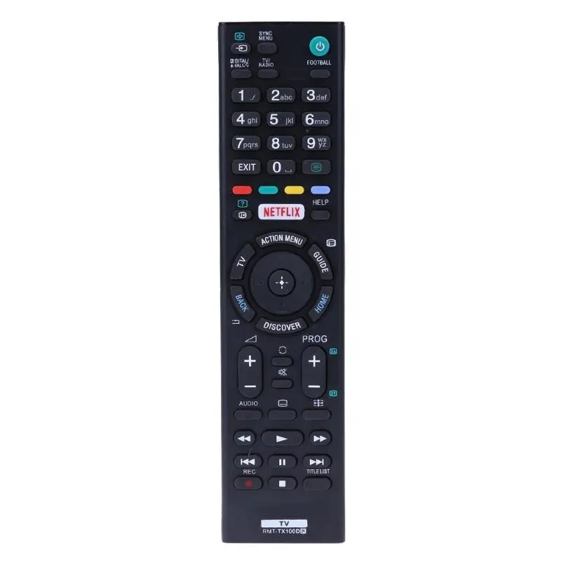 Control remoto de repuesto Universal de suministro de fábrica compatible con Smart TV Television con función Netflix RMT TX100D