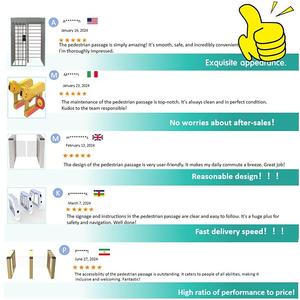 Edelstahl Drehkreuz Biometrisches Drehkreuz Tor Automatisches Rfid Qr Code Ticketing System Vertikales Stativ Drehkreuz Für Touristen - Product Image 4