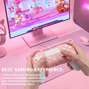 RALAN Pink Gamepad para PS4 consola PC Wireless Blue-Tooth Controller para Playstation 4 Game Joystick - Product Image 2