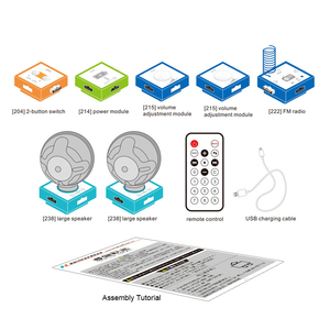 บล็อกตัวต่อของเล่นสำหรับเด็กวิทยุ FM4ควบคุมระยะไกลได้ - Product Image 5