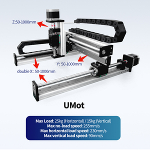 UMOT 50-1000mm XYZ Robot de pórtico de 3 ejes Actuador de módulo lineal CNC Sistema de movimiento deslizante de mesa de escenario lineal motorizado para corte láser - Product Image 4