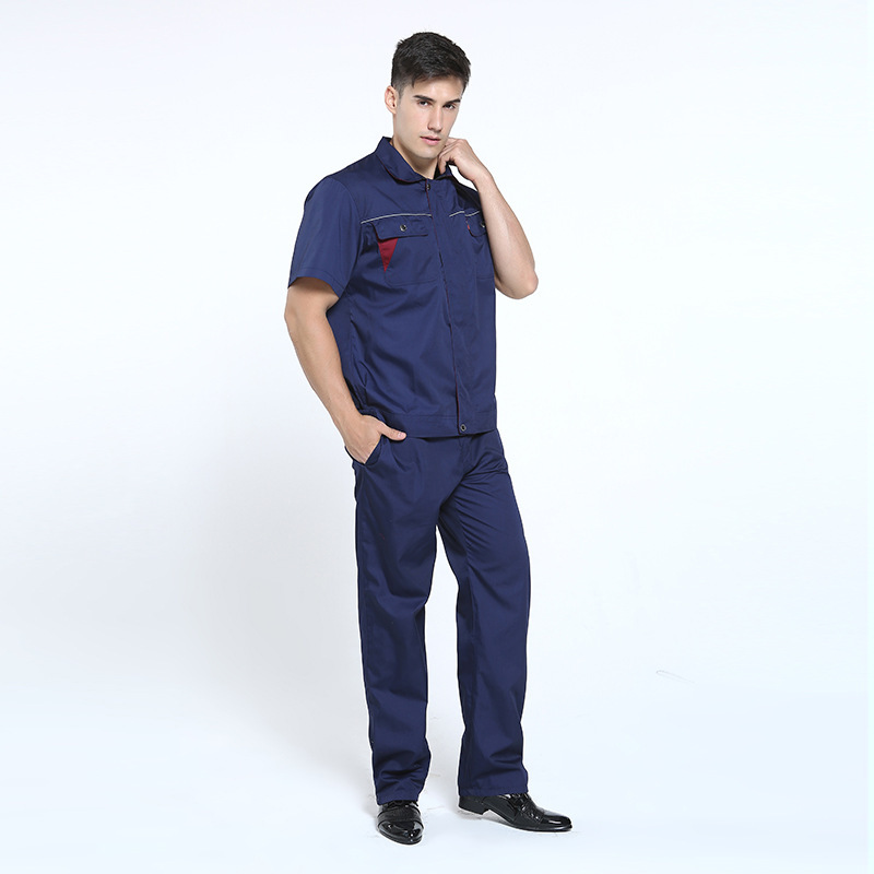 Navy blue trousers
