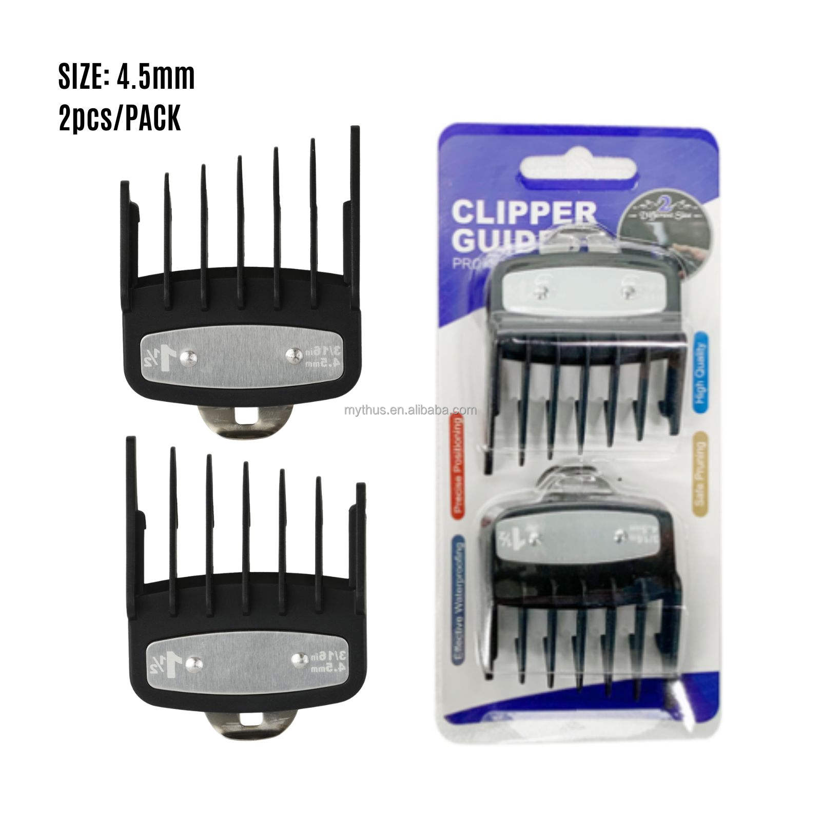 2pcs #1.5 gardes de tondeuse ensemble pour Sideburns