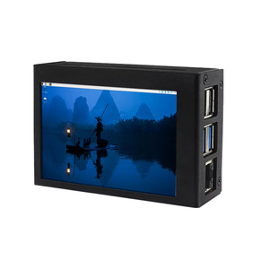 Custodia protettiva in metallo RPi5 Raspberry Pi 5 per 3.5 pollici Touch Screen supporta l'installazione di ventola di raffreddamento e dissipatore di calore per RPi5 - Product Image 1