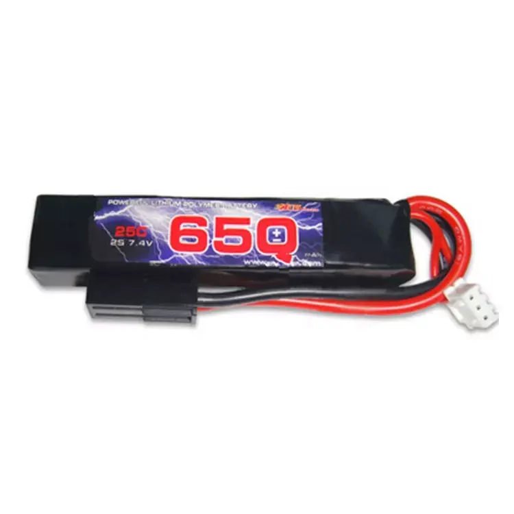 エアソフト/ガン/RCモデル/ホビーリチウムポリマーバッテリー7.4V25C 2S 650mah Lipoバッテリー