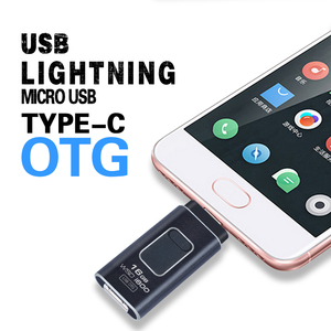 Gitra Amazon Ebay perakende kalem sürücü 4 In 1 Otg 3.0 Usb bellek tip C 8Gb 16Gb 32Gb 64Gb iflash sürücü - Product Image 5
