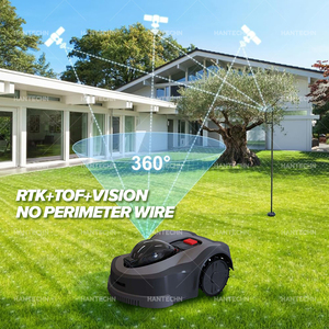 Robot cortacésped Hantechn para uso doméstico, se carga automáticamente, evita la lluvia, Robot cortacésped inteligente con control remoto - Product Image 5