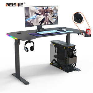 Escritorio ajustable para ordenador, mesa de oficina de estilo de carreras, venta al por mayor - Product Image 1