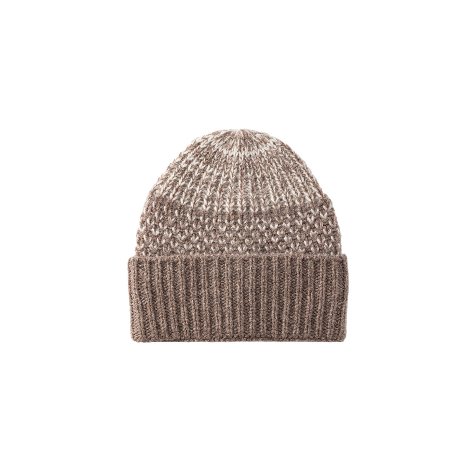 Motif flocon de neige-couleur café