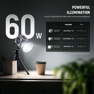 NEEWER HS60B 60W Mini luce Video portatile Bi-colore COB LED di illuminazione con controllo App uscita continua per telefono/tensione di alimentazione - Product Image 4