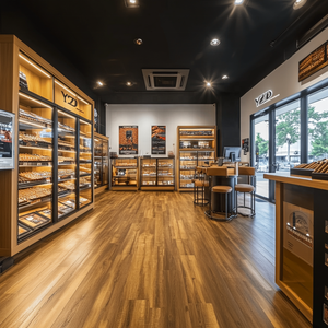 Sang Trọng Tùy Chỉnh Xì gà Trường Hợp & Humidors Hiển Thị Đứng Tủ Cửa Hàng Bán Lẻ Đồ Nội Thất Cho Rượu Vang Mát Tủ Lạnh Kệ Tự Chế Tủ Đông - Product Image 2