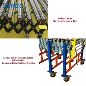 <strong>Automatic</strong> Multi Wedge Belt Motorized Flexible Roller Conveyor for Truck <strong>Loading</strong> and <strong>Unloading</strong> - Product Image 5