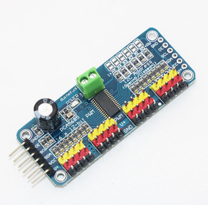 16-Kanal 12-Bit-PWM Servo-Treiberschnitt-I2C Schnittstellemodul für Raspberry Pi Schildmodul Servo-Schild für Arduino Diy-Kit