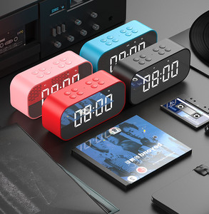 Altavoz Bluetooth AFK con reloj despertador, Corporación de publicidad promocional para el hogar, regalos, reloj de escritorio con pantalla LED y alarma dual - Product Image 6