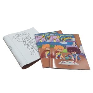 免费样品定制廉价彩色书籍和蜡笔独角兽儿童彩色书籍印刷 - Product Image 2
