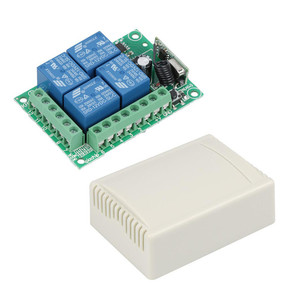 433Mhz DC 12V universale Wireless RF telecomando interruttore Radio relè 4CH modulo ricevitore e telecomandi intelligenti trasmettitori - Product Image 3