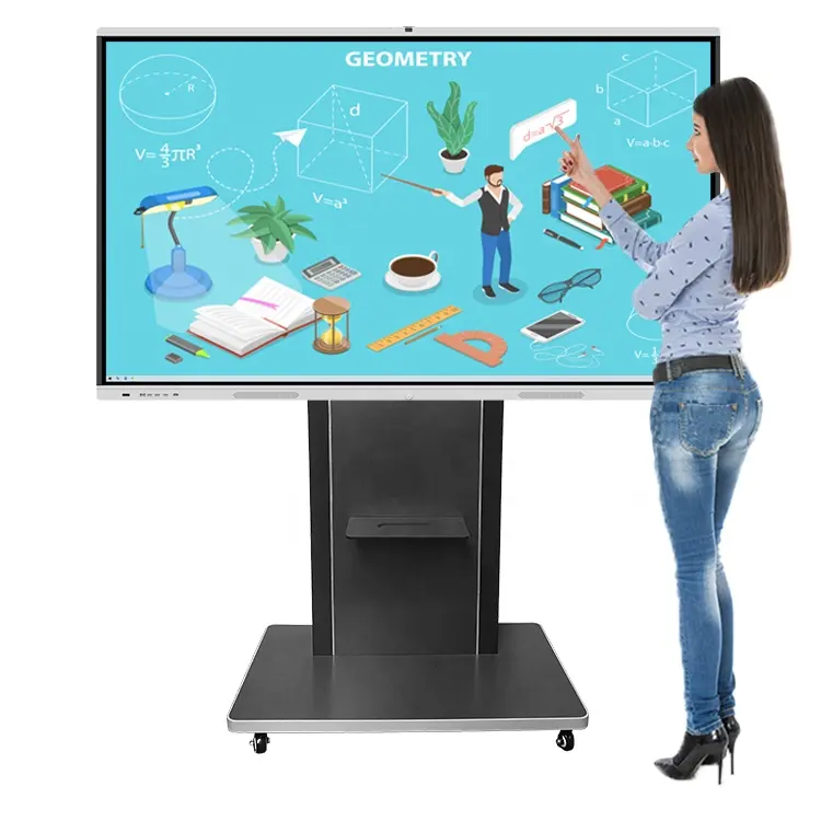 Zwart China Custom Digitale Elektrische Interactieve Smart White Boards Whiteboard Voor Classroom Klasse Kamers Kids Onderwijs School