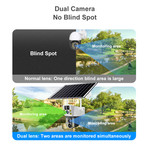 4MP Dual Lens PTZ Solar <strong>Camera</strong> Dual Screens PIR Human Tracking Outdoor Network WIFI Security CCTV Surveillance IP <strong>Camera</strong> - Product Image 5