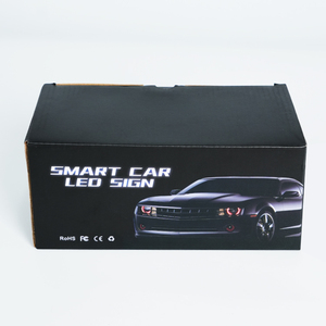 LOY APP Control Slogan Bildschirm Programmier bare Angel Devil Eyes Motorrads chein werfer Auto Led Devil Eye Scheinwerfer für Autos - Product Image 2