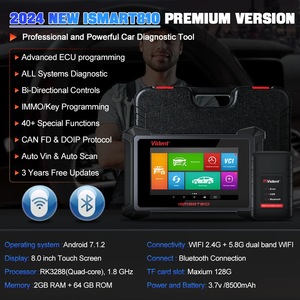 VIDENT ISMART810 strumenti di diagnostica per auto tutto il sistema 40 + Reset Test attivo ECU codifica chiave di programmazione OBD2 Scanner può FD DoIP - Product Image 3