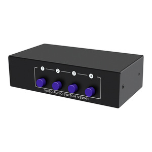 Conmutador de audio y video AV Interfaz RCA de salida 4 en 1 4*1 Compartido 4 Amarillo Rojo WhiteLotus Fuente Fabricantes - Product Image 4