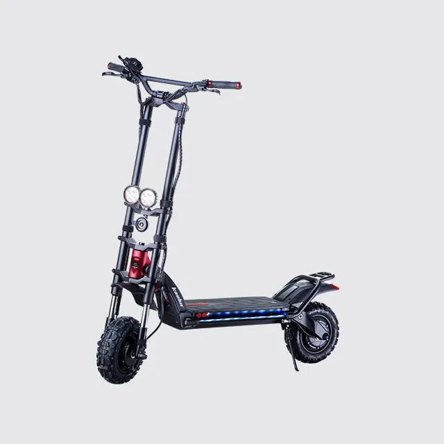 Kaabo kurt savaşçı süper güç sıfır çift motor ATV elektrikli scooter, dualtron elektrik sistemi