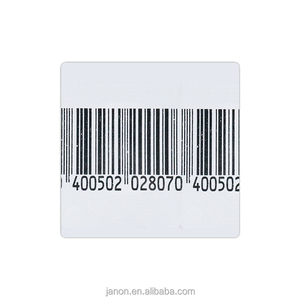 Código de barras blanco con alta adherencia en la superficie de la joyería con función antirrobo Security Am Soft Label - Product Image 2